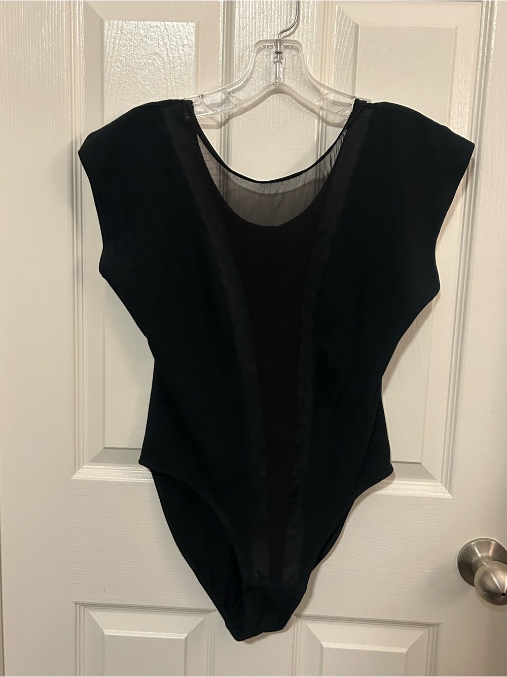 American Apparel Black Mesh Bodysuit